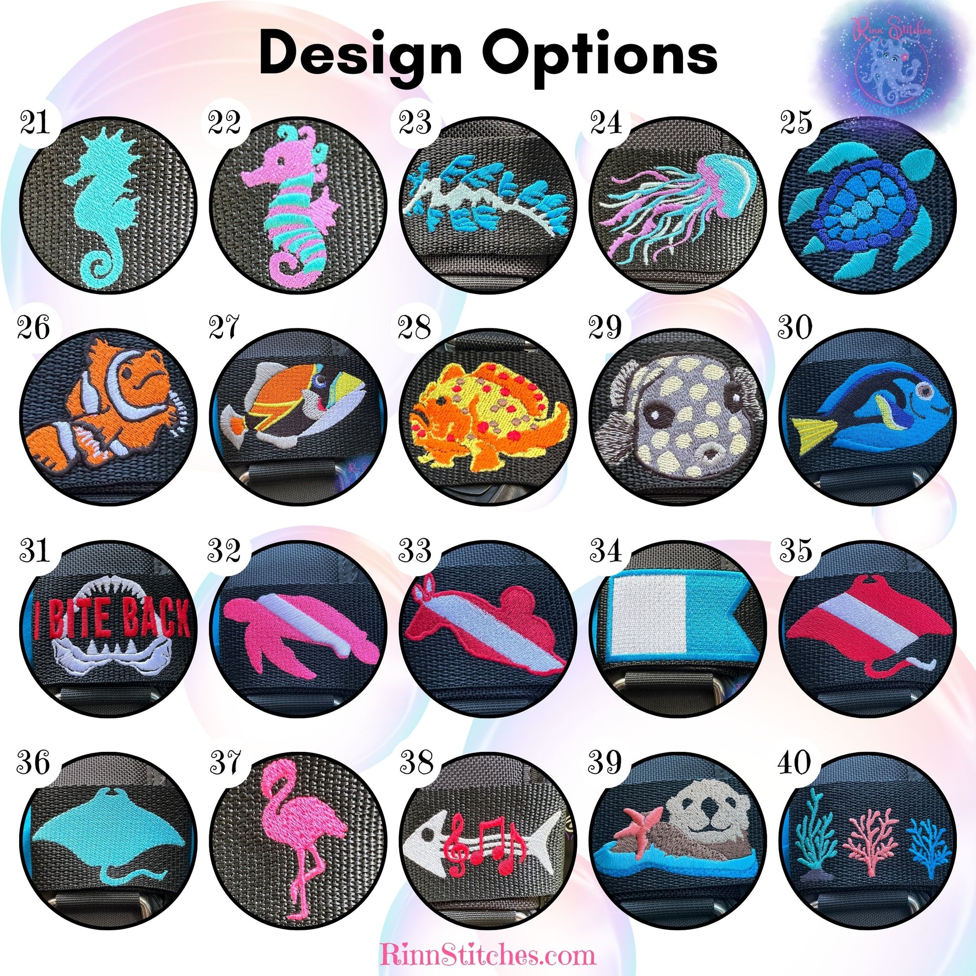 Rinn Stitches | Dive Your Vibe | Design Options | Personalized Scuba Accessories | Maui Made