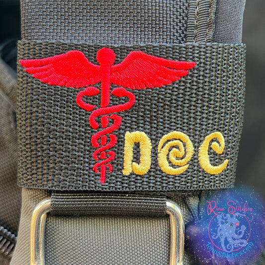 Caduceus - Medical Symbol Personalized BCD Tag for Scuba Divers