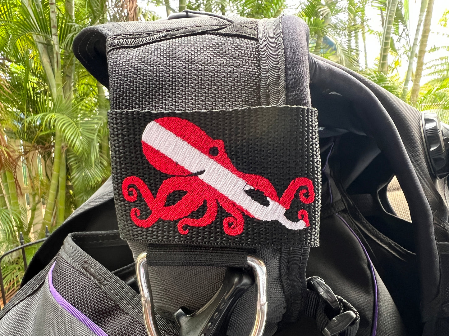 Dive Flag Tako (Octopus) π Customizable BCD Identification Tag