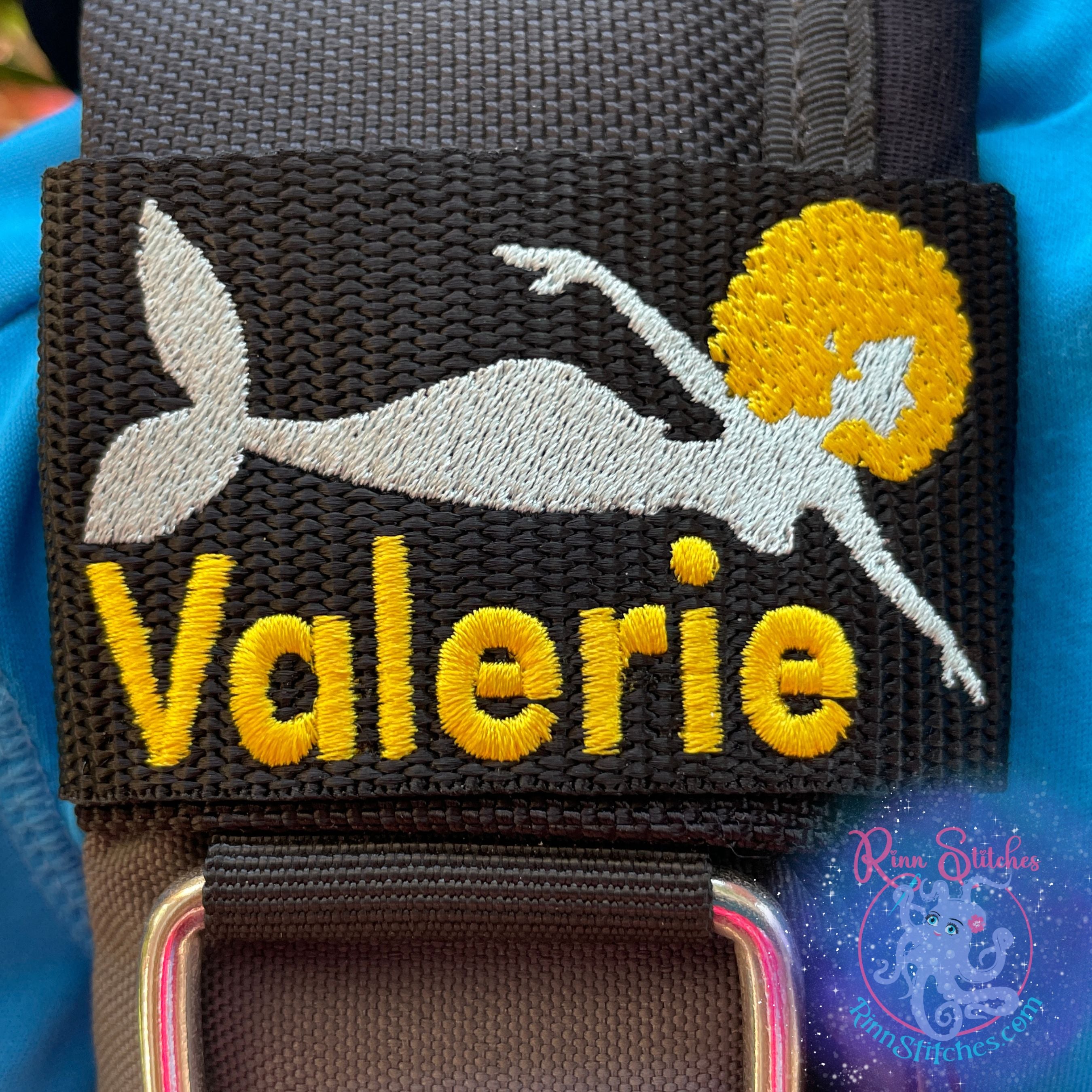 Afro Mermaid Personalized BCD Tag