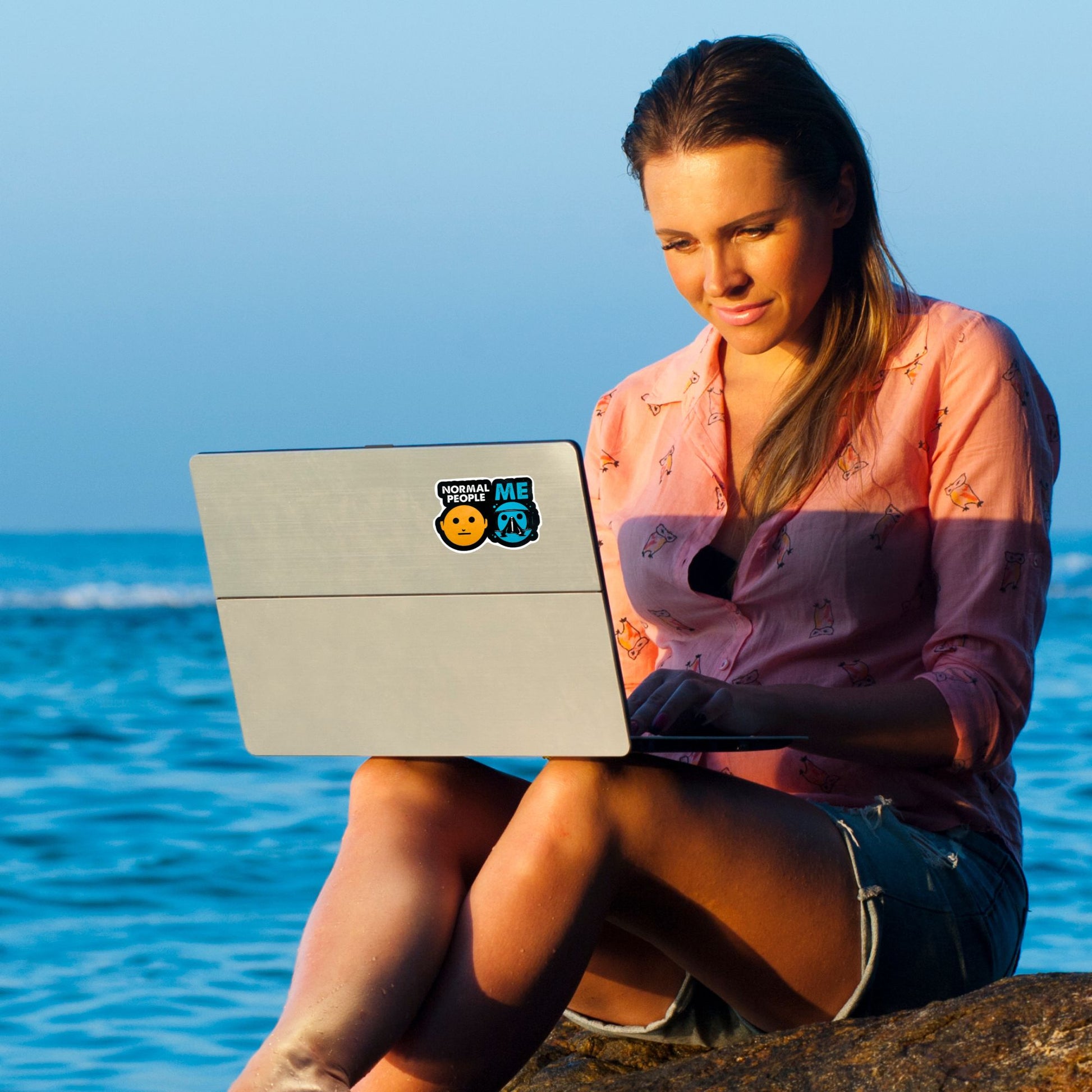 Normal People - Me Scuba Diver Vinyl Sticker