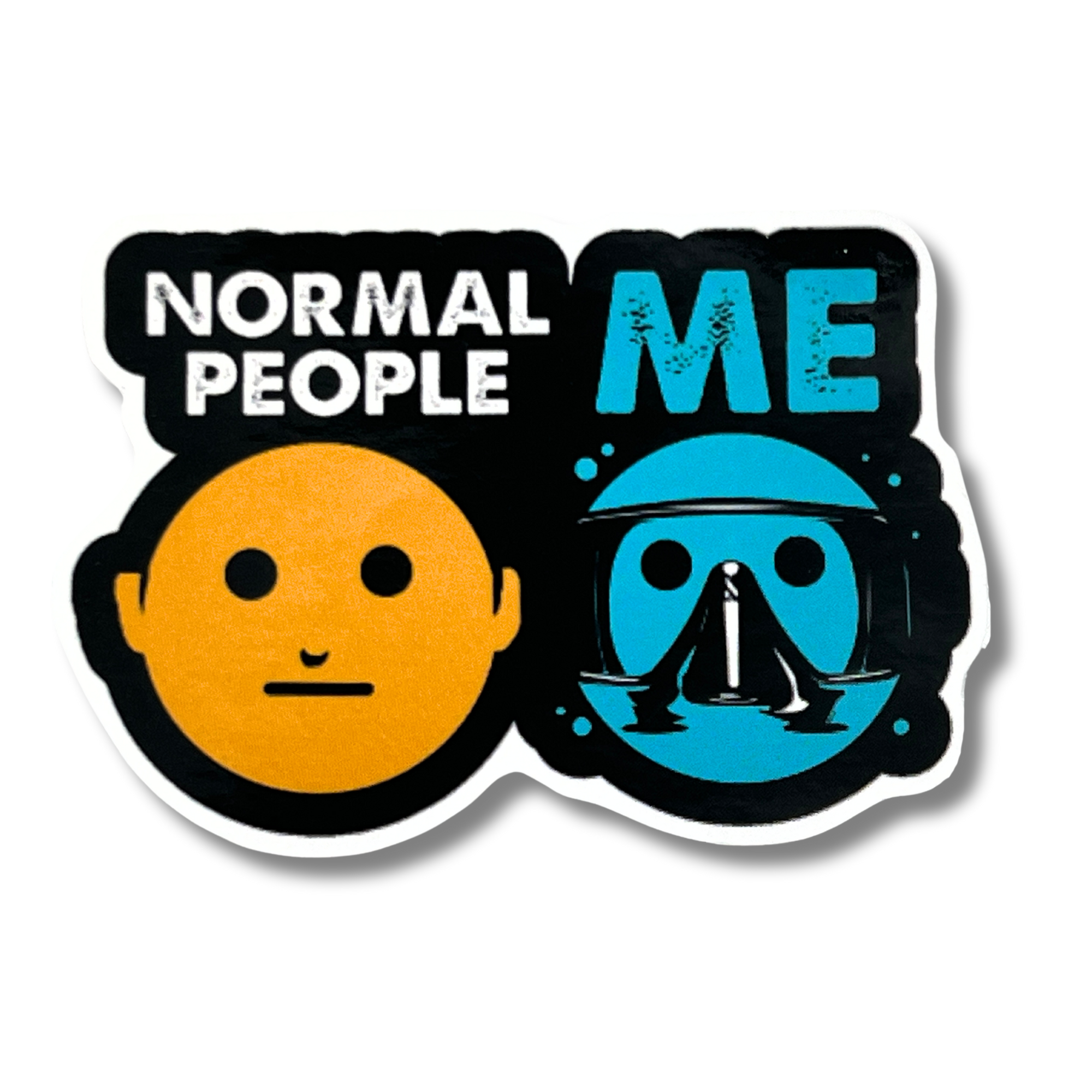 Normal People - Me Scuba Diver Vinyl Sticker