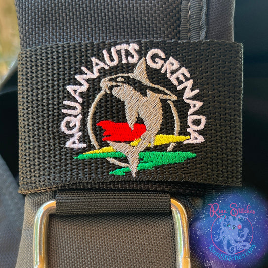 Aquanauts Grenada Logo tag with personalization