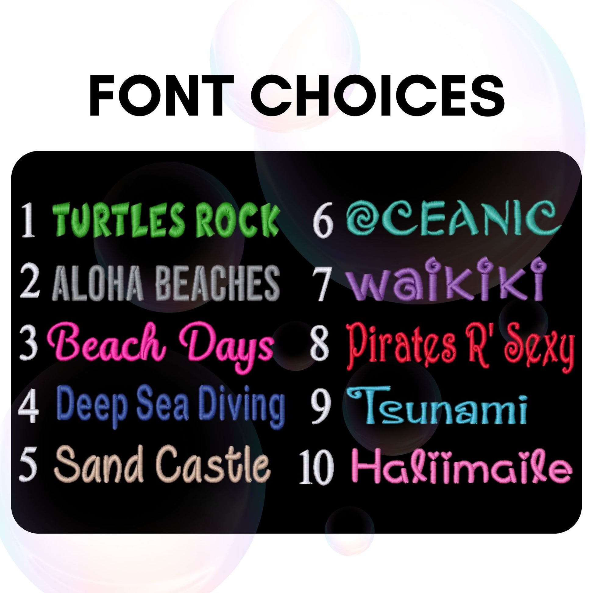 Rainbow Parrot Fish Personalized BCD ID Tag