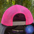 Mermaid Dive Flag - Women's Dive Day 2024 Exclusive Design Snap Back Hat Neon Pink by Rinn Stitches on Maui, Hawaii