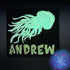 Glow in the Dark Personalized Jellyfish BCD Tag by Rinn Stitches on Maui, Hawaii