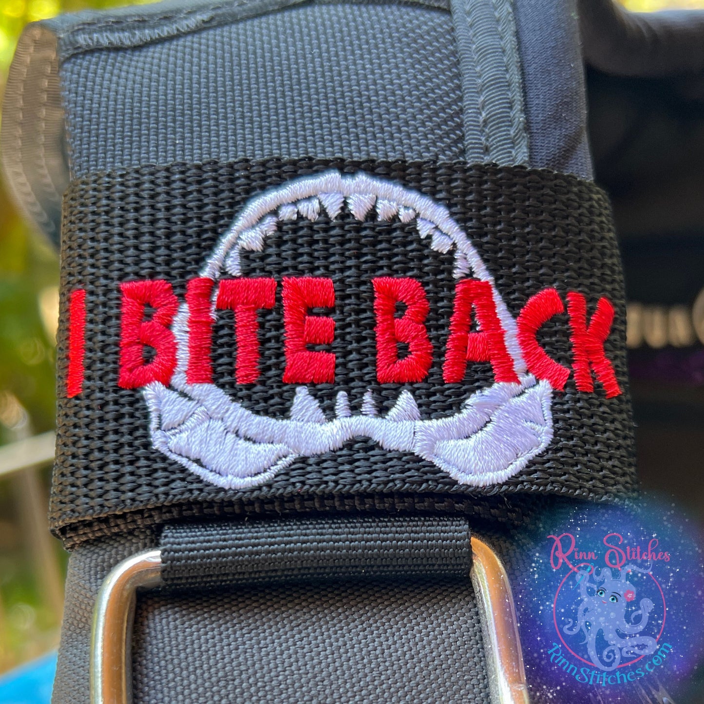 I Bite Back BCD Tag by Rinn Stitches - Maui, Hawaii