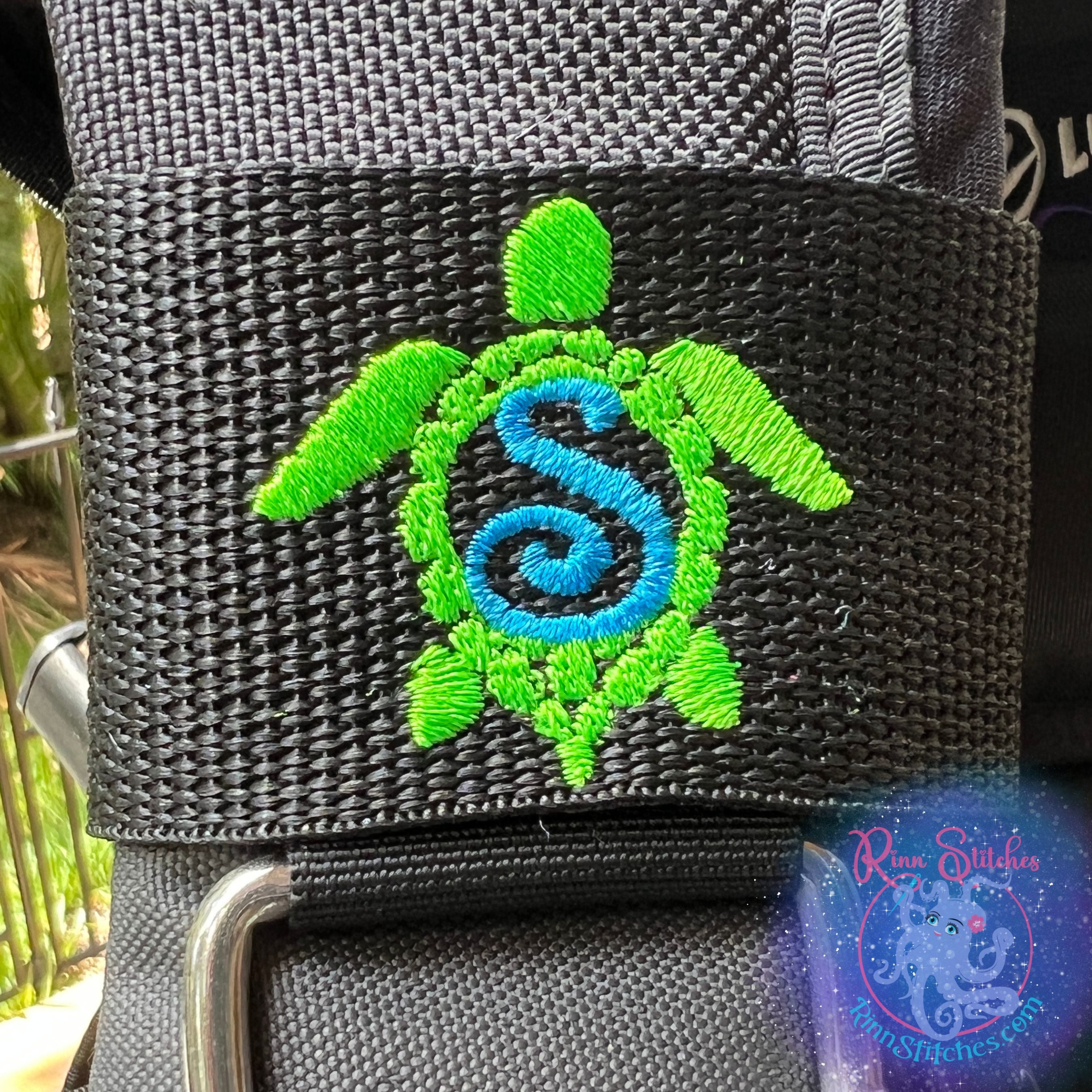 Sea Turtle (Honu) Personalized BCD Tag By Rinn Stitches on Maui, Hawaii 