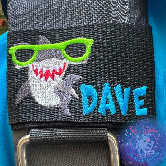 Cool Hammerhead Shark with super awesome Custom Sunglasses Personalized & Customizable BCD Identification