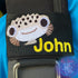 Cute Puffer Fish Face Personalized & Customizable Scuba Diver BCD Identification Tag By Rinn Stitches on Maui, Hawaii