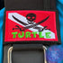 Pirate Dive Flag Personalized BCD Tag By Rinn Stitches on Maui, Hawaii