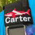 Dive Flag Shark Personalized BCD Tag by Rinn Stitches on Maui, Hawaii