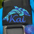 Dolphin Personalized BCD Tag By Rinn Stitches on Maui, Hawaii