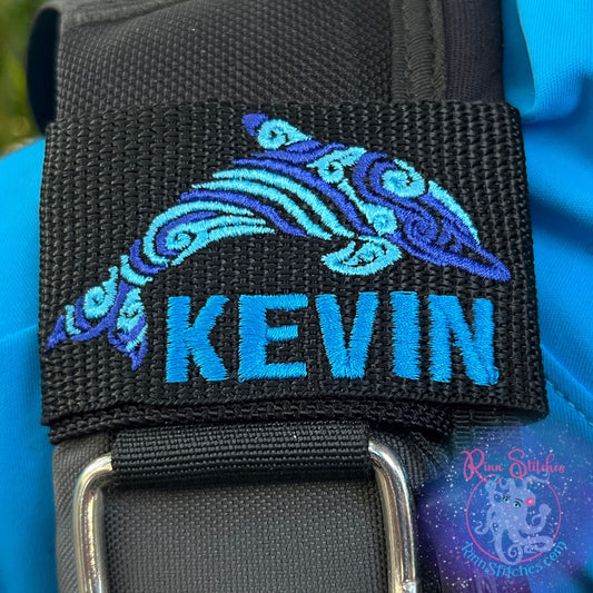 Dolphin Personalized BCD Tag By Rinn Stitches on Maui, Hawaii