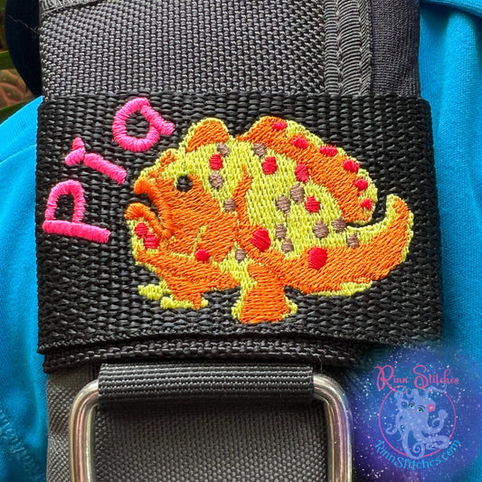 Frog Fish Personalized BCD Tag By Rinn Stitches on Maui, Hawaii