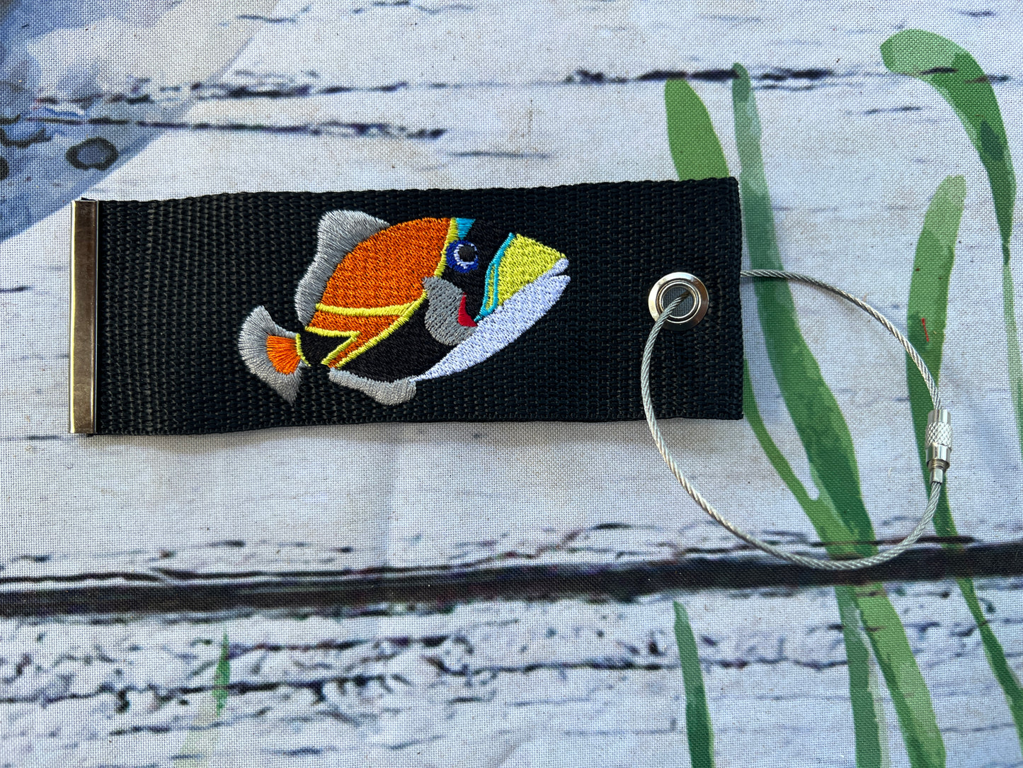 Humuhumunukunukuapua'a (Hawaii's State Fish) Luggage Tag, Personalized Embroidered Bag Tag for all your Travel needs
