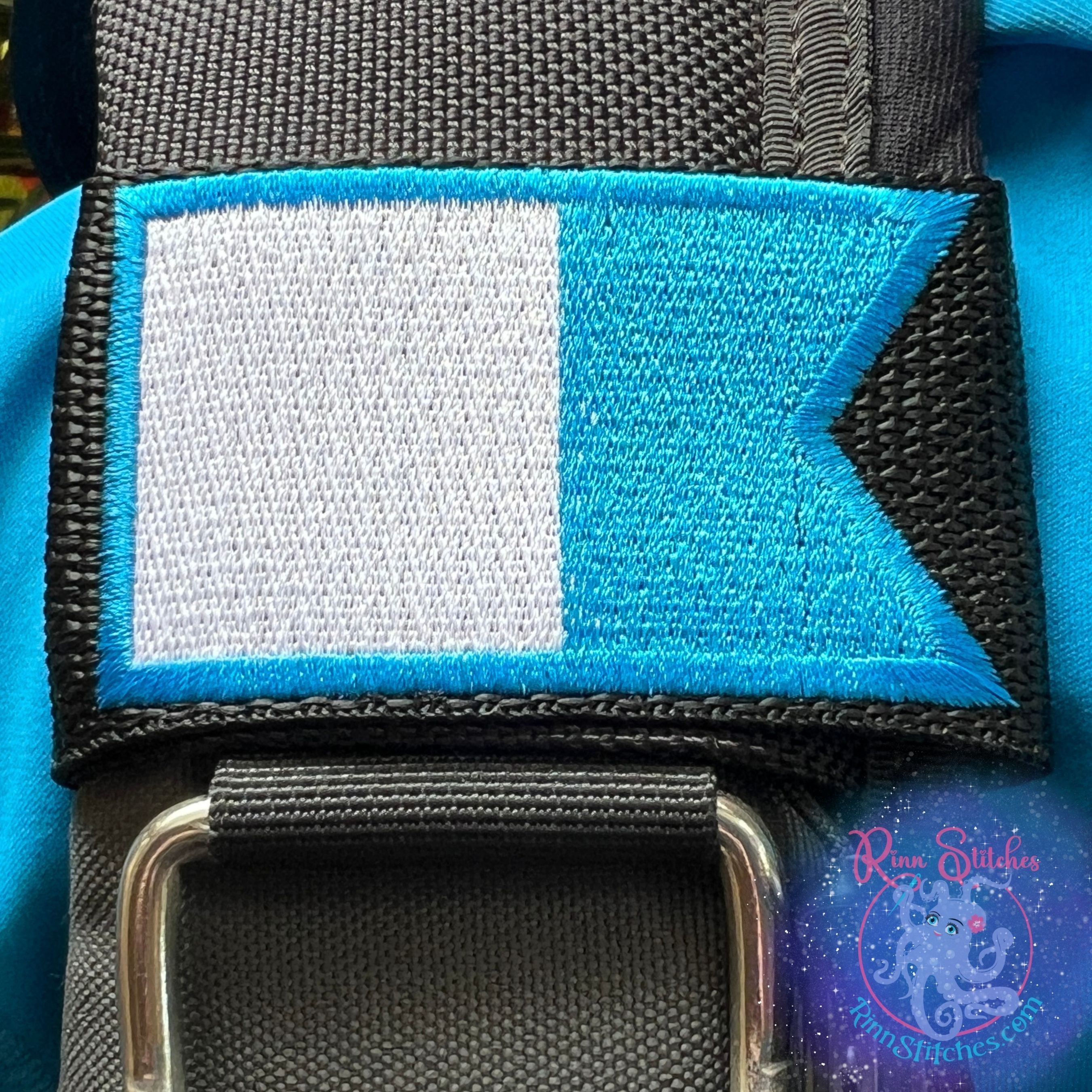 International Dive Flag (Alpha) Personalized BCD Tag