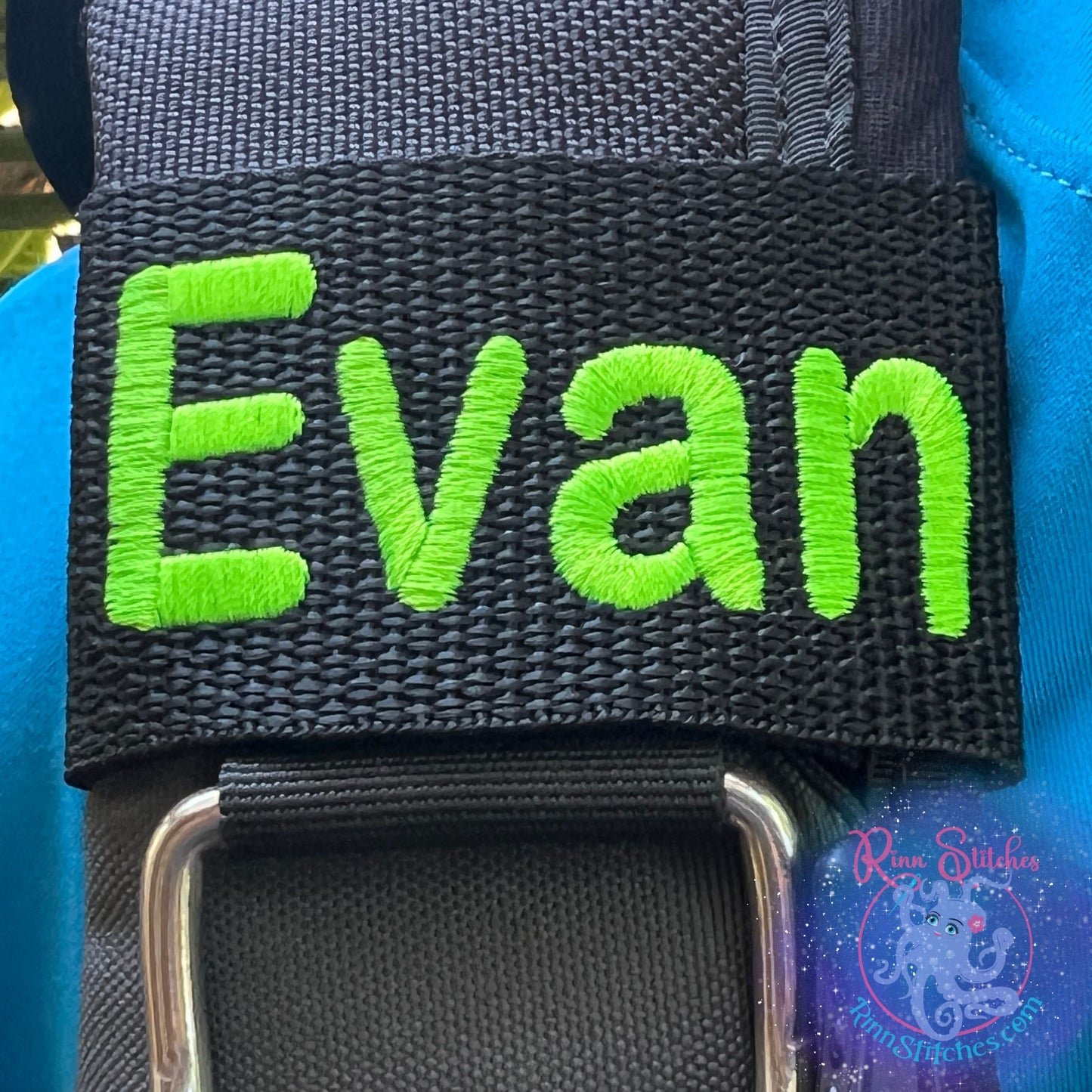 Personalized Embroidered Diver's Name BCD Identification Tag
