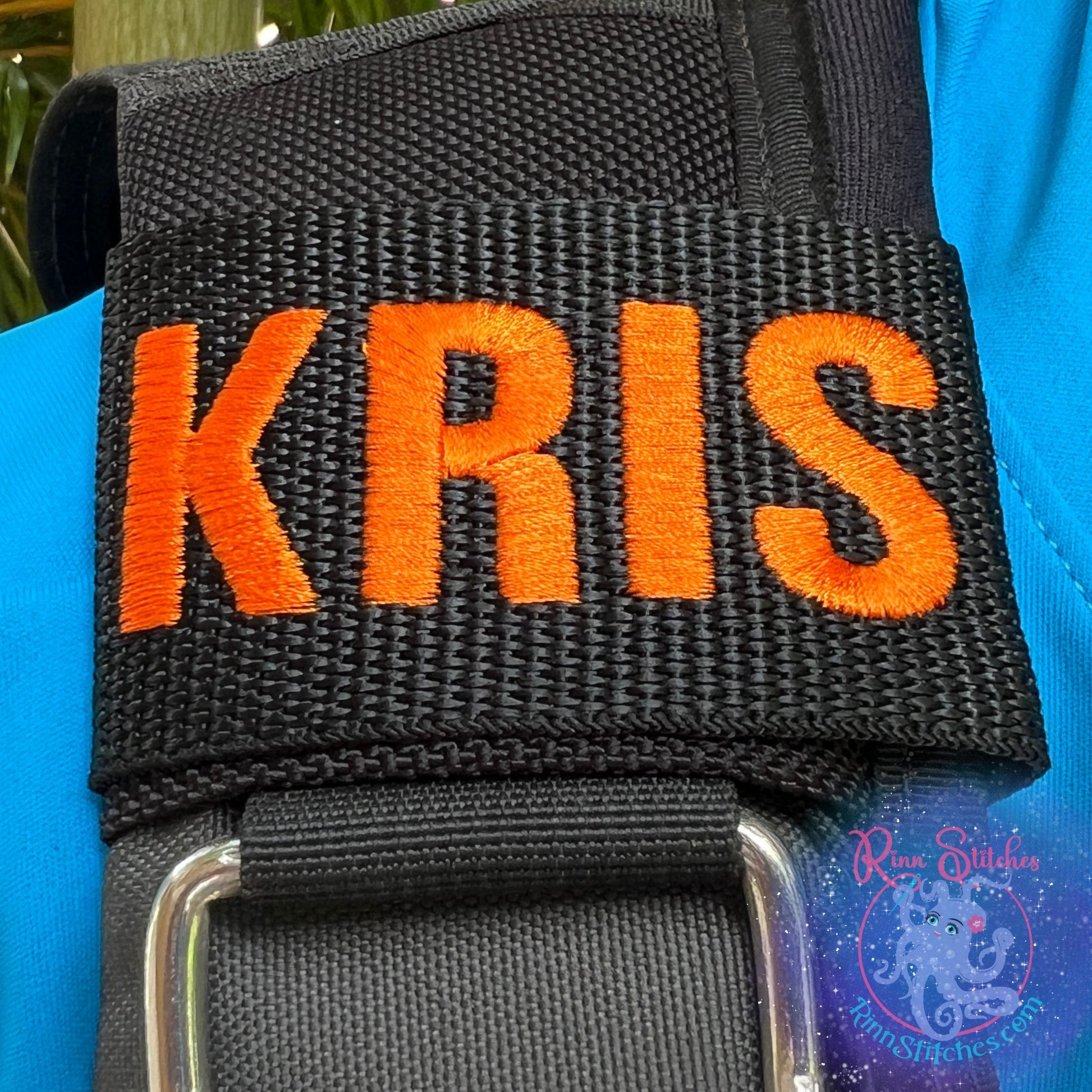 Personalized Embroidered Diver's Name BCD Identification Tag