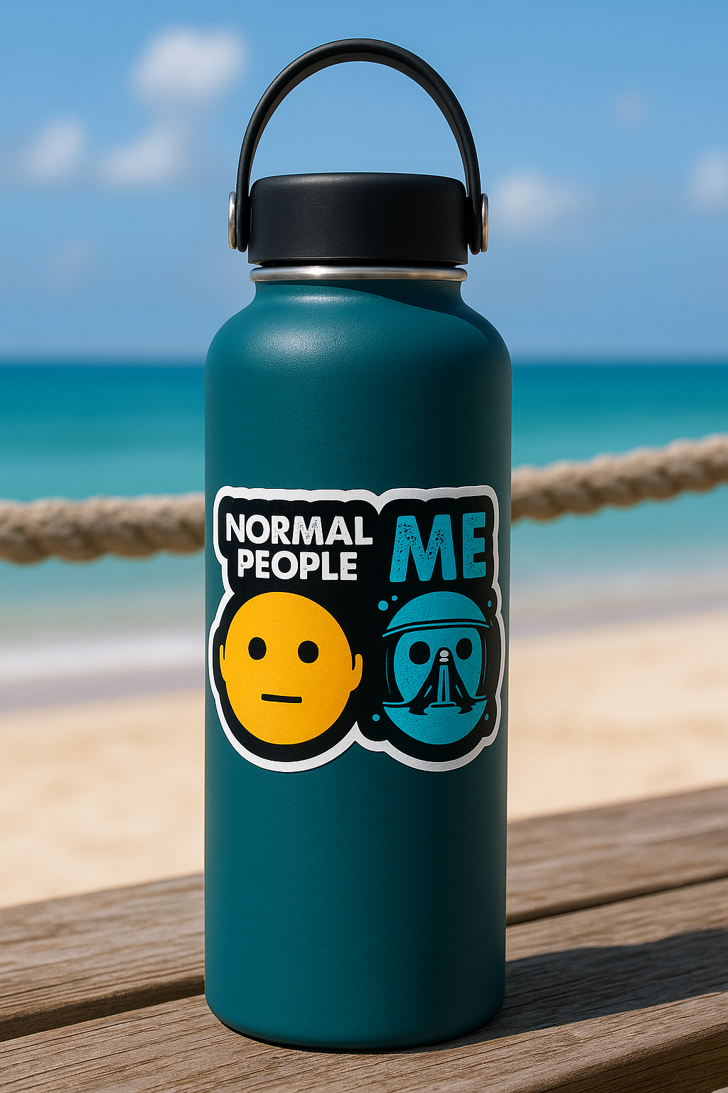 Normal People - Me Scuba Diver Vinyl Sticker