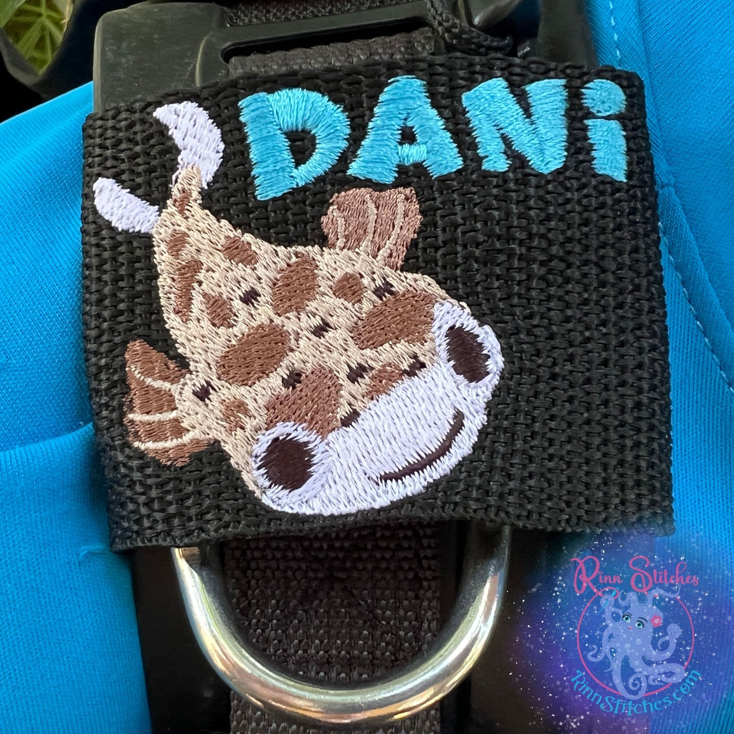 Puffer Fish Personalized & Customizable Scuba Diver BCD Identification Tag | Scuba Diver Gift | Made on Maui | Pufferfish Porcupinefish By Rinn Stitches on Maui, Hawaii - Small BCD Jacket Size - Scuba Pro Hyrdros - Zeagle Zena