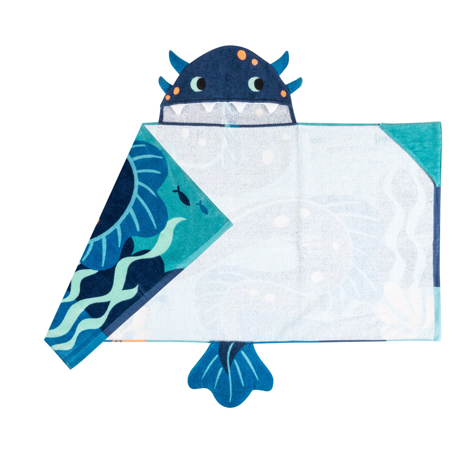 Sea Monster Hooded Towel with Personalization