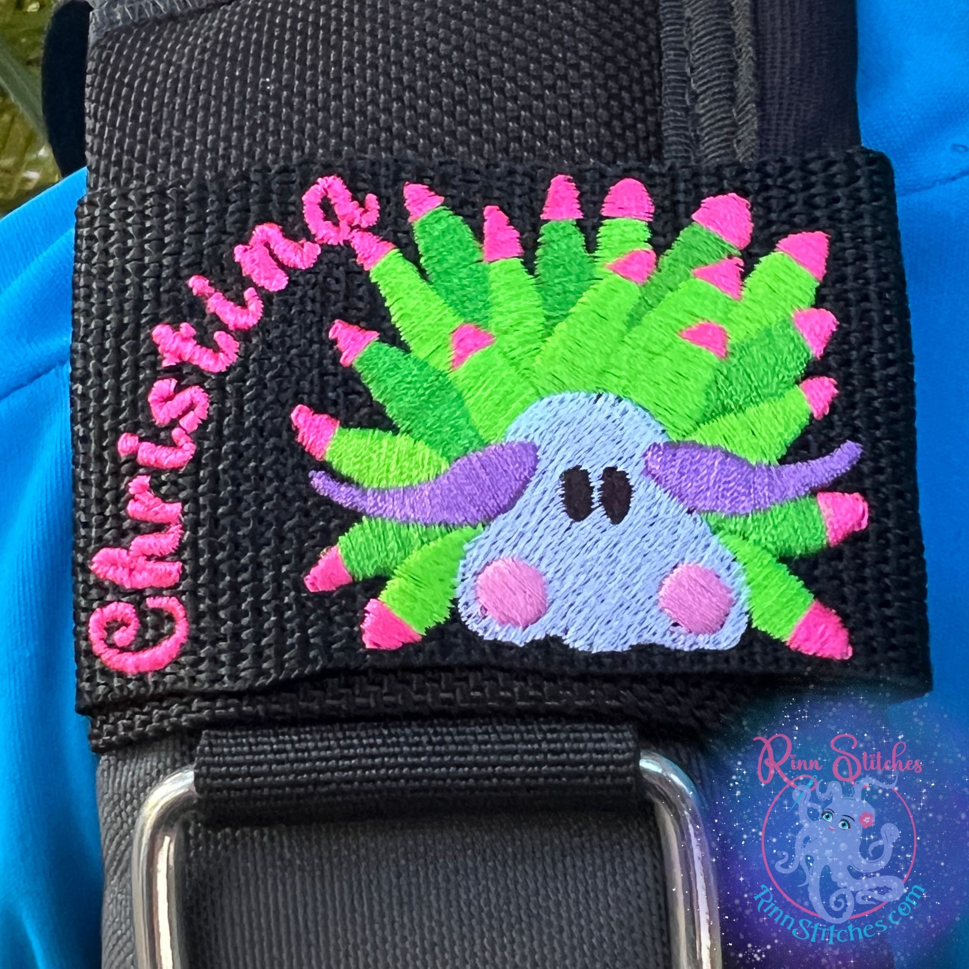 Sheep Nudibranch Personalized BCD Tag by Rinn Stitches on Maui, Hawaii