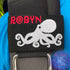 Tako (Octopus) | Personalized & Customizable Scuba Diver BCD Identification Tag | Made on Maui | Scuba Diver Gift | Rinn Stitches Creative & Unique Embroidery