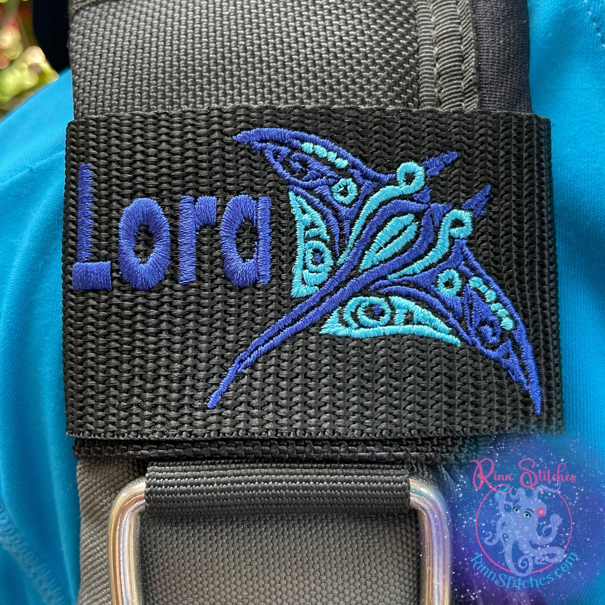 Tribal Manta Ray Personalized BCD Tag